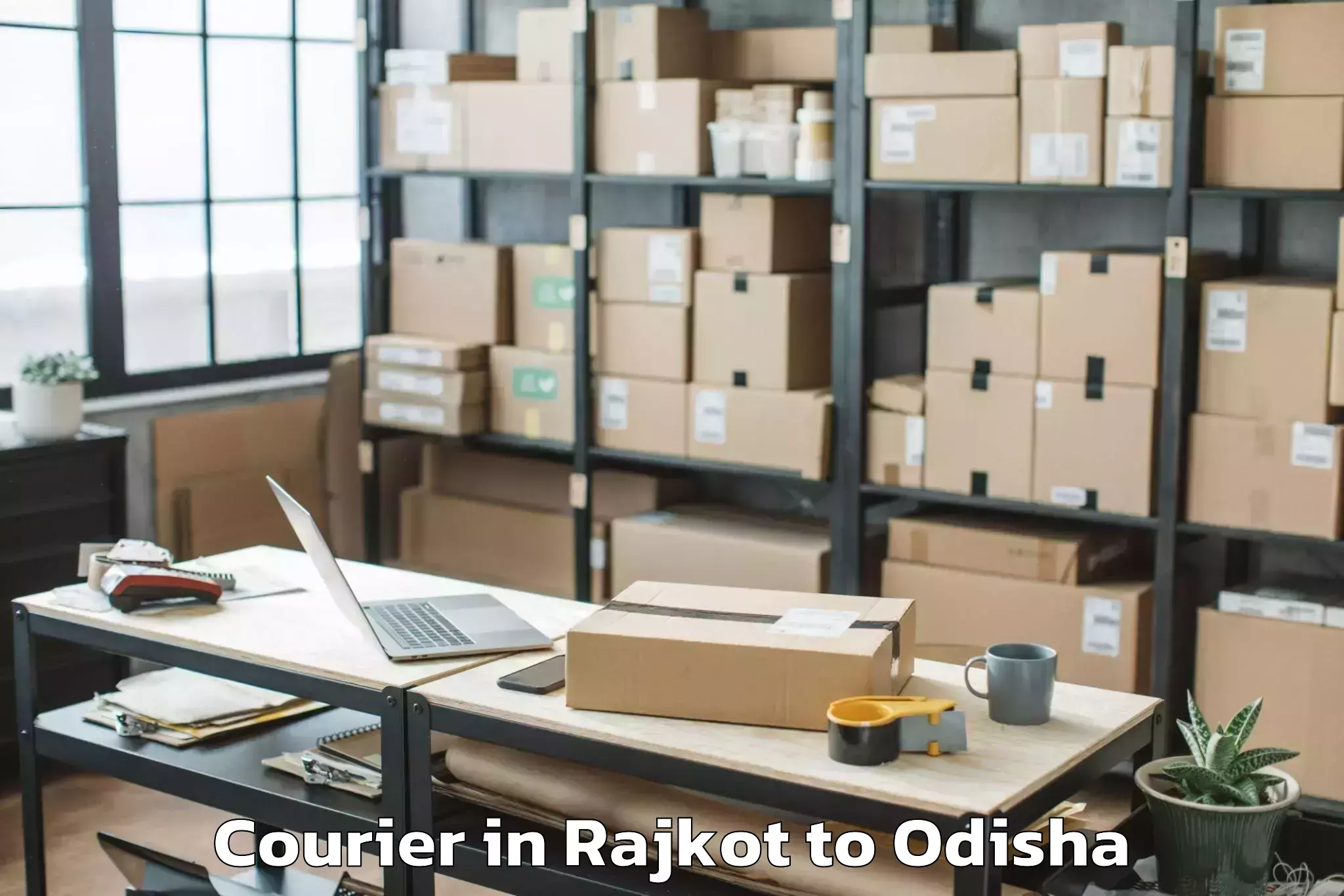 Top Rajkot to Dharuadihi Courier Available